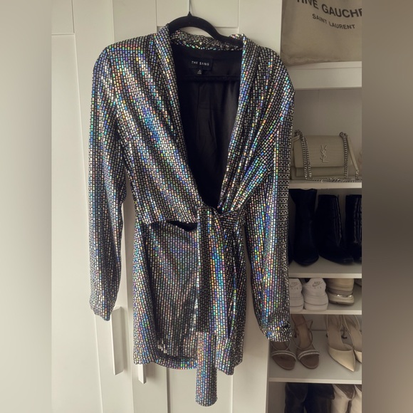 Sparkle sequin long sleeve Romper - Picture 1 of 6